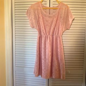 Short Sleeve Pink Mini Dress NWT - Small